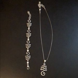 Silver Christmas Tree Brighton Set